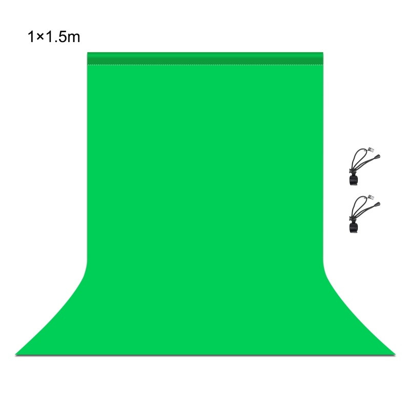 Фон студійний тканинний Puluz PU5215G green Chroma Key 1х5м, фото 1