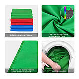 Фон студійний тканинний Puluz PU5215G green Chroma Key 1х5м, фото 5