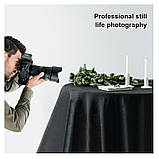 Фон студійний тканинний Puluz PU5215B black 1х5м, фото 4