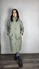 Жіноче довге пальто-пуховик з капюшоном ALBERTO BINI MKAB202-29