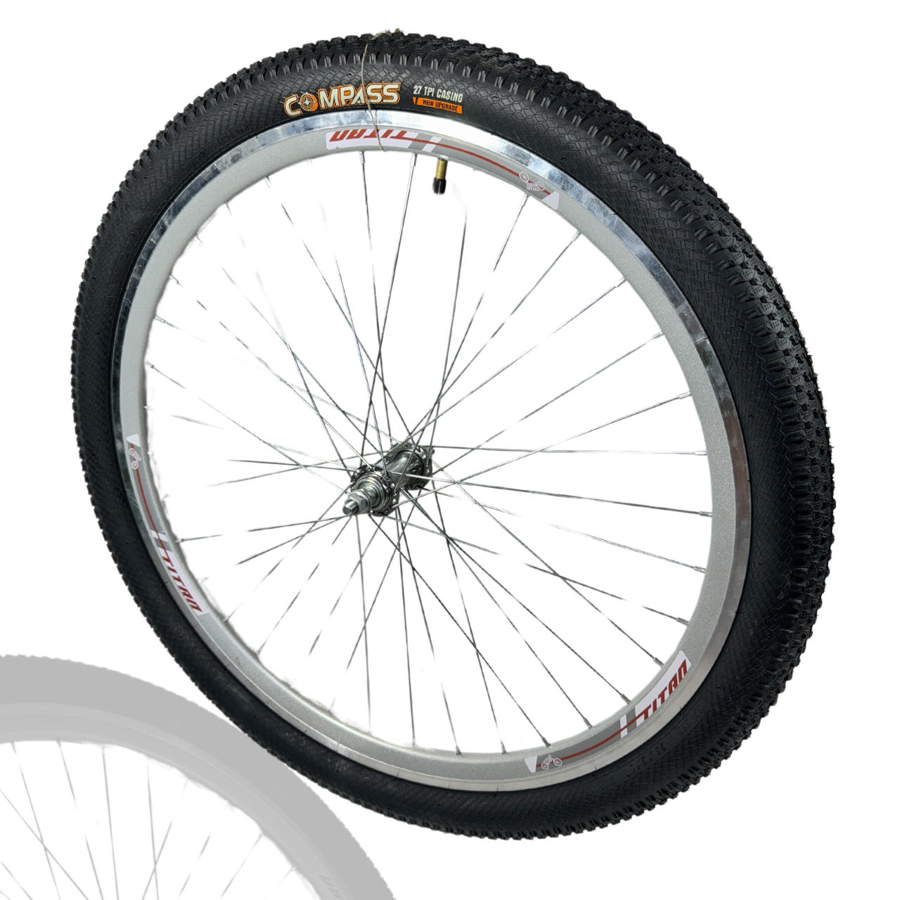 Колесо велосипеда в зборі заднє 26 TITAN СROSS втулка сталь під vbrake