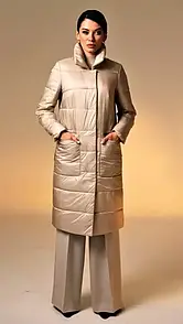 Жіночий легкий плащ-пуховик з коміром-стійкою MKMW-ММ-56 MARSHAL WOLF