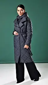 Жіночий пуховик-трансформер з манішкою та поясом MKMW-МО-158 MARSHAL WOLF