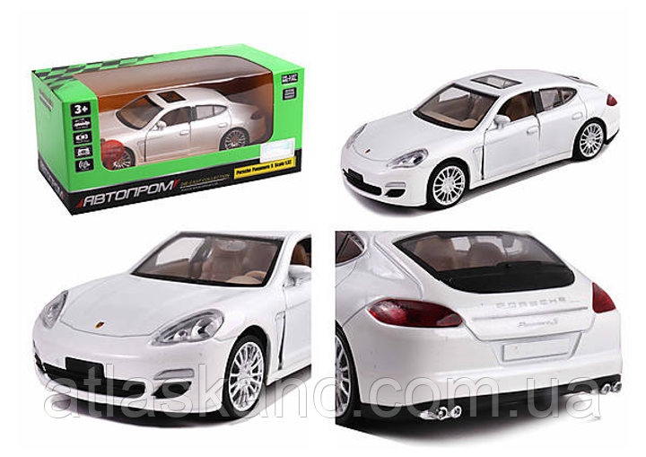 Модель Автопром Porche Panamera S Scale металева інерційна 15 см 68344, фото 1