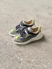 Жіночі кросівки з натуральної шкіри та замші MKED-X10/03 EMMELIE DELAGE