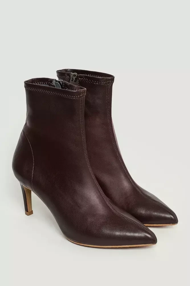 Жіночі ботильйони з натуральної шкіри на підборах BAD GIRL EMMELIE DELAGE MKED-BDGs22, фото 1