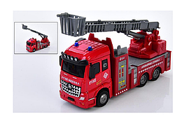 Іграшка Машинка Пожежна 16 см світло, звук у коробці XG877-A61В