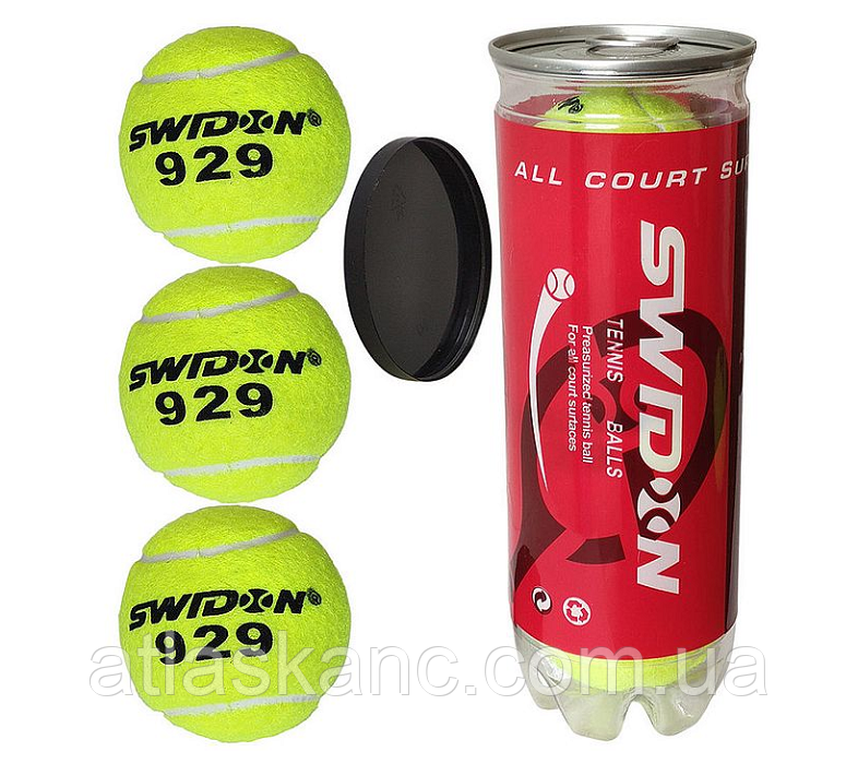 Іграшка М'ячик для великого Теніса Swidon Набір 3 штуки 929, фото 1
