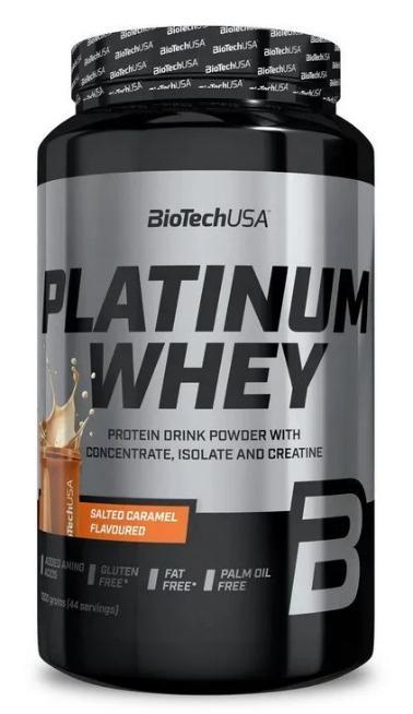 Протеїн Bio Tech Platinum Whey 1000g грам Смак: солена карамель, фото 1