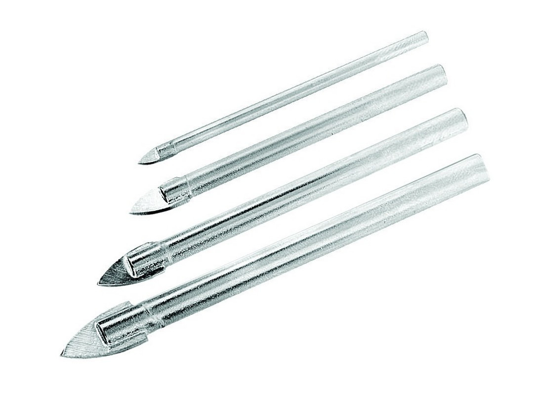 Набір свердел "піку" для скла та плитки 4 шт (4*60, 5*65, 6*68, 8*70мм) GRANITE 2-01-004, фото 1