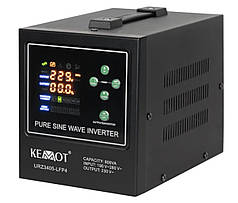 Джерело безперебійного живлення KEMOT PROsinus-800-LFP4 (ІБП) Kemot 500/800W 12v (Чорний) URZ3405-LFP4 (LiFePo