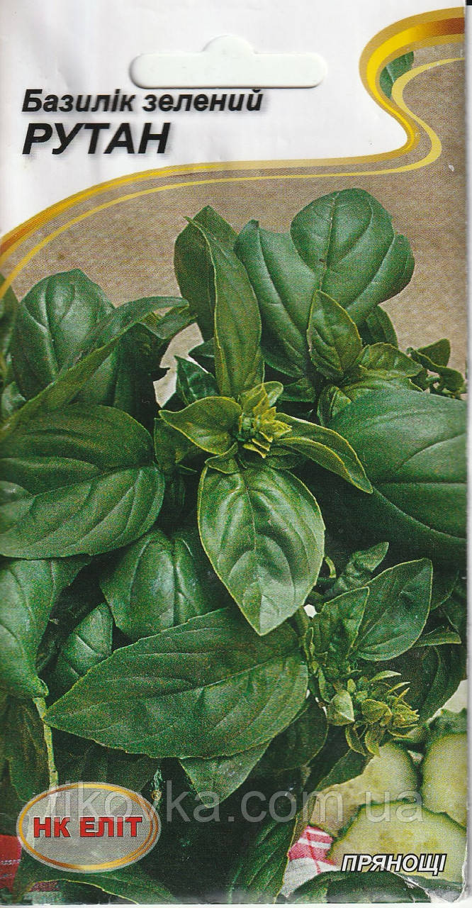 Насіння базилік Рутан зелений 0,5 г НК Еліт, фото 1
