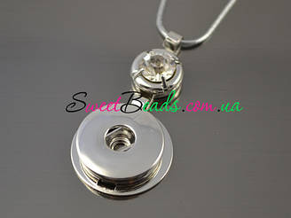 Кулон Noosa з кристалом 54 см, срібло