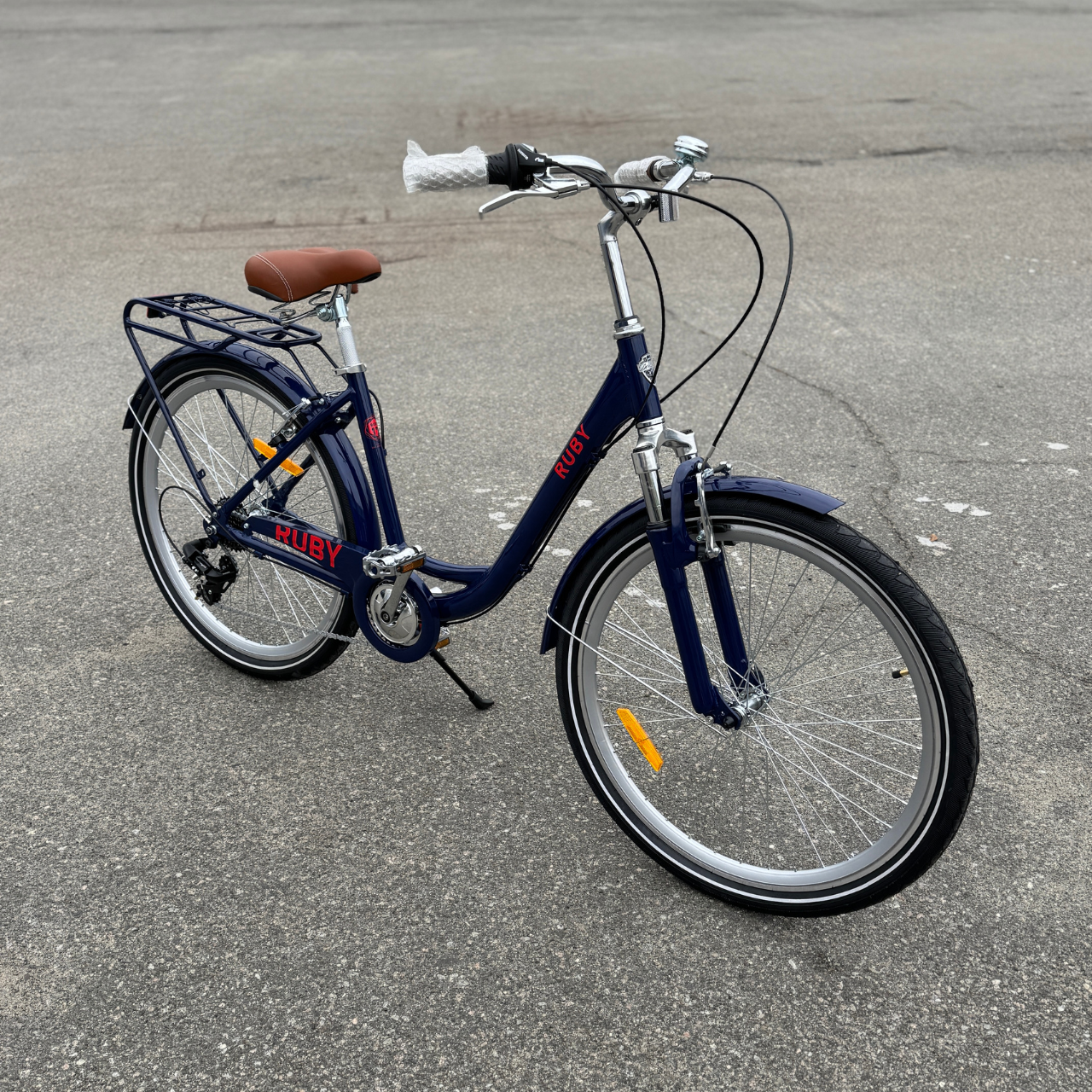 Велосипед AL 26" Dorozhnik RUBY Vbr FR рама-17" темно-синій