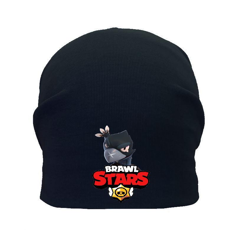 Шапка дитяча Бравл Старс чорна (Brawl Stars-007) 50-52 см, фото 1