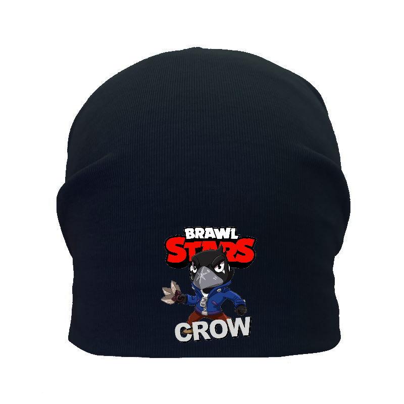 Шапка дитяча Бравл Старс чорна (Brawl Stars-008) 54-56 см, фото 1