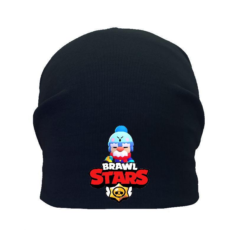 Шапка дитяча Бравл Старс чорна (Brawl Stars-009) 54-56 см, фото 1