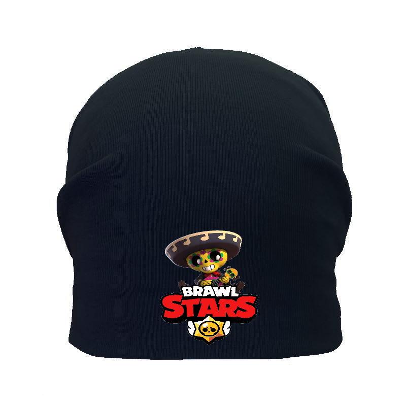 Шапка дитяча Бравл Старс чорна (Brawl Stars-0018) 50-52 см, фото 1