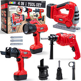 Розвиваючий набір будівельних електроінструментів (4 шт) від JOYIN