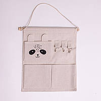 Підвісний органайзер на 3 відділення 28×33 (см) Білий HP-41-12W