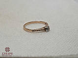 Золота Каблучка зі вставкою цирконій, фото 2