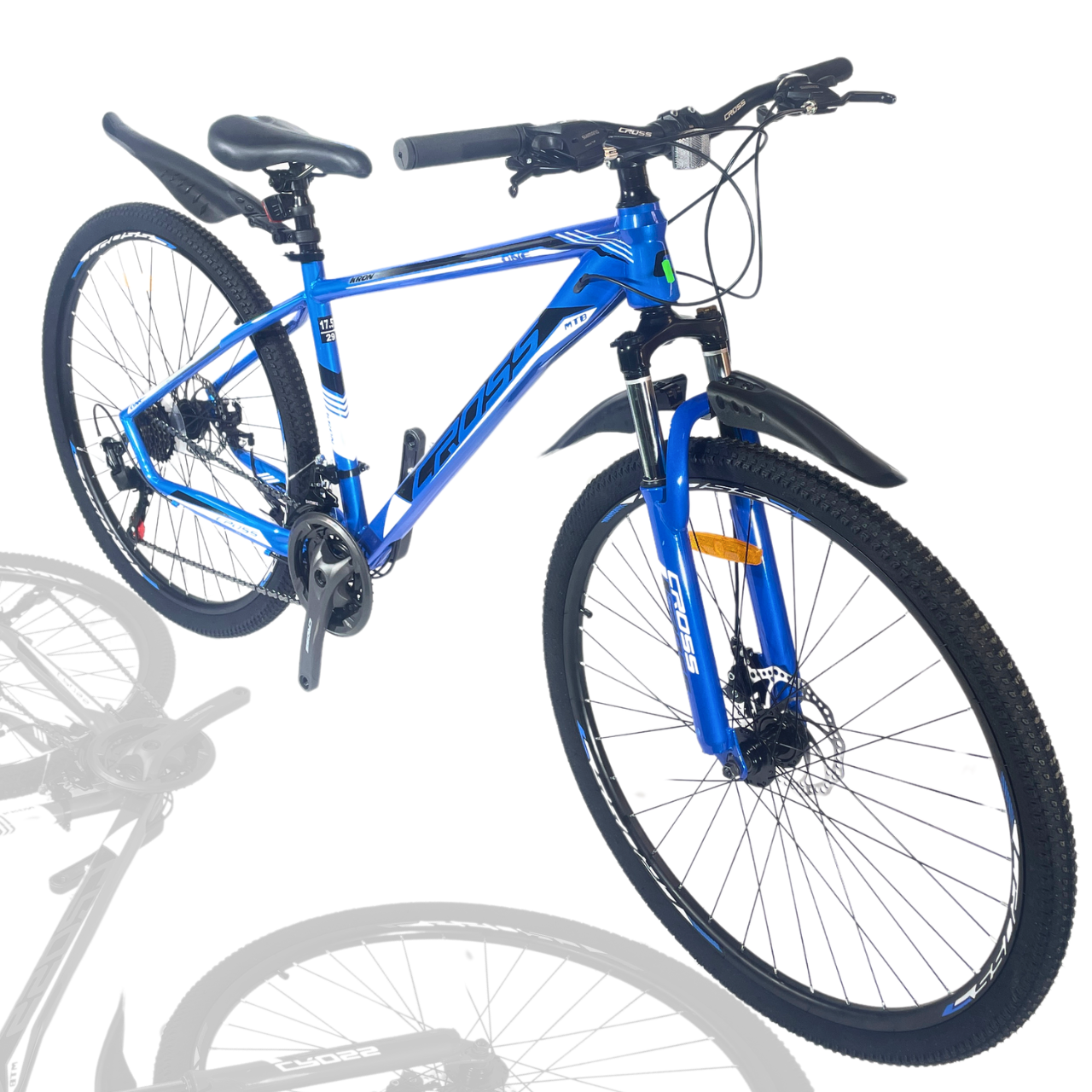 Гірський велосипед Cross Kron 27.5" Чорно-Синій 17" рама /зріст від 160 - 175 см