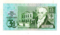 Гернсі - Great Britain Гернси Guernsey 1 фунт 1991 - 2016 аUNS №561