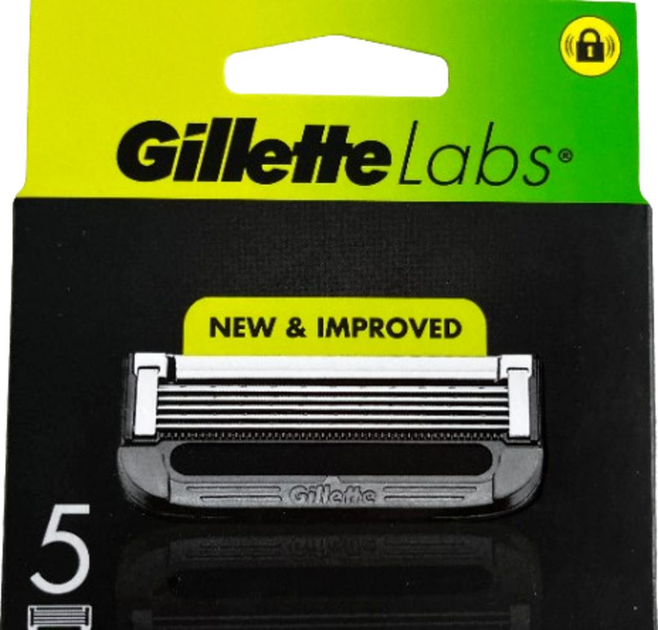 Змінні касети Gillette Labs з відлущувальною смужкою (5 шт.) 02918, фото 1