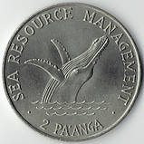 Королівство Тонга Тауфа’ахау Тупоу IV 2 паанги, 1980 FAO - Управління морськими ресурсами Мідно-нікелевий сплав, 32.4g, ø 45mm, фото 2