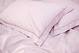 Постільна білизна сатин premium Lotus Home - Dakota Modern рожевий євро, фото 2
