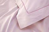 Постільна білизна сатин premium Lotus Home - Dakota Modern рожевий євро, фото 3