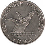 Королівство Тонга Тауфа’ахау Тупоу IV 2 паанги, 1979 FAO - Управління морськими ресурсами Мідно-нікелевий сплав, 32.4g, ø 45mm, фото 2
