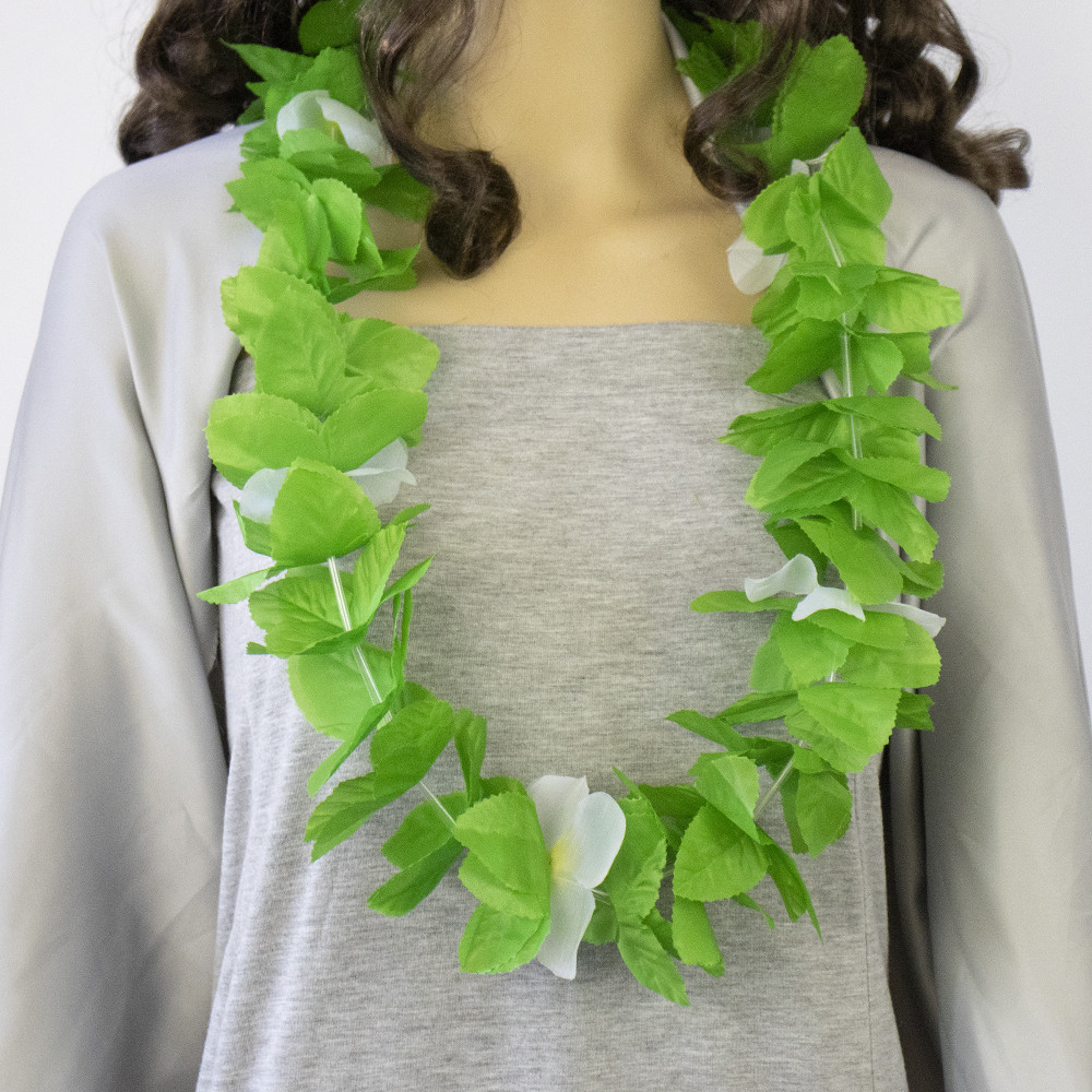 Гавайські леї Німфа (зелені з білим), фото 1