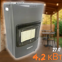 FERRUM FRAPG180C Компактний газовий нагрівач 4.2 кВт із п'єзопідпалом і міцною керамічною панеллю для опалення