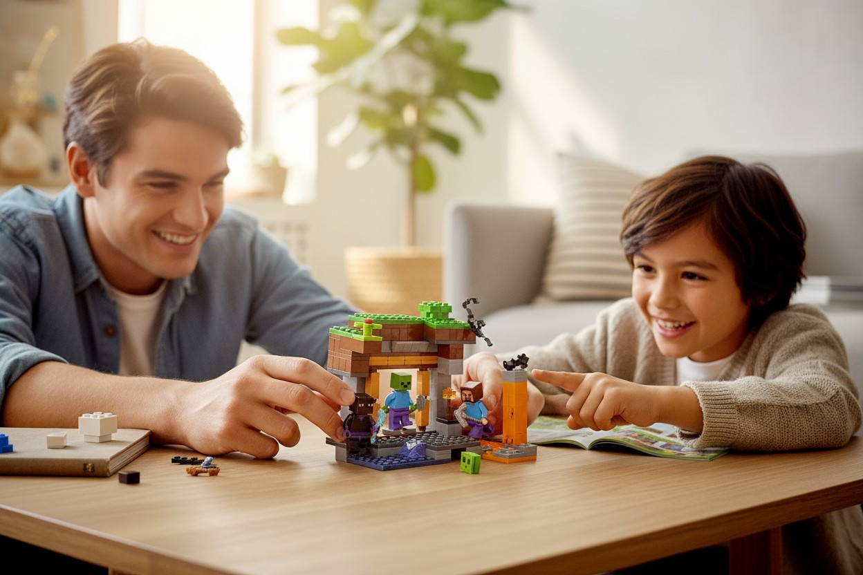 Конструктор Minecraft шахта, лавова печера — goodcase.com.ua