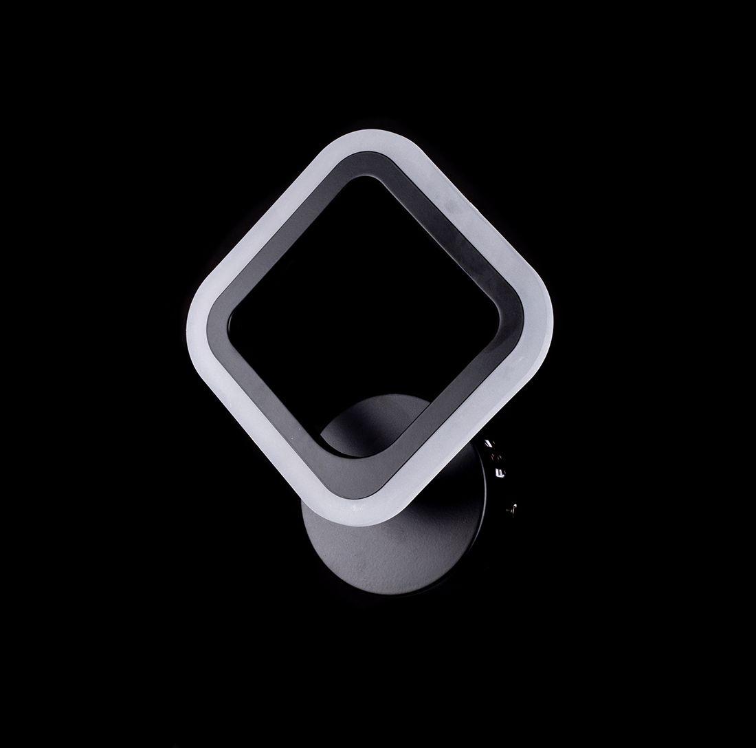 Led світильник на стіну 18Вт чорний корпус з регулюванням кольору