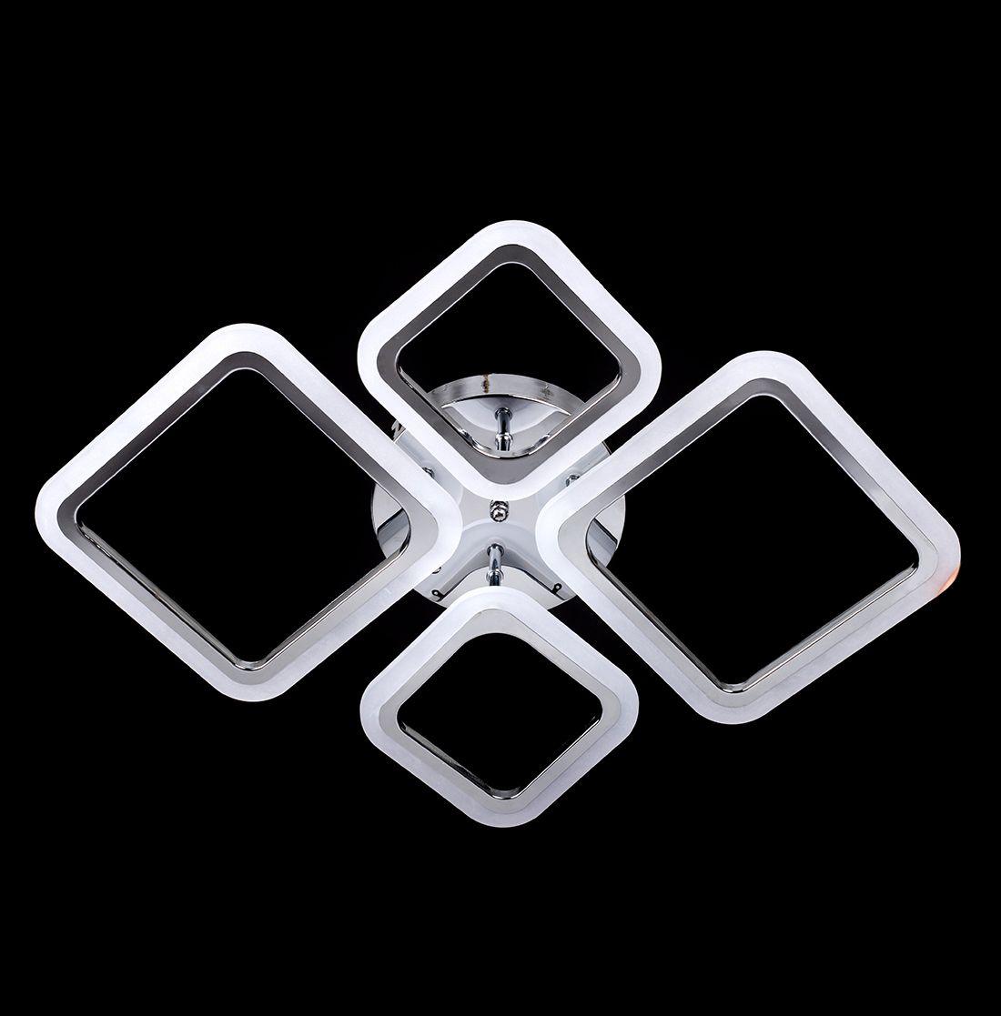 Стельовий лед світильник ромби 96Вт 3000-6500К пульт хром