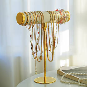 Стійка-органайзер для ювелірних прикрас, ланцюжків, браслетів, годинників підставка для коштовностей і біжутерії 28х23х5 см,