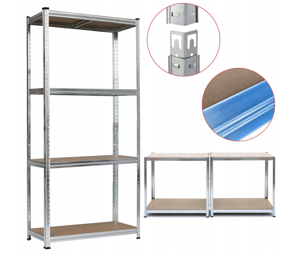 Стелаж LEOBRO Premium 180 х 90 х 30 см, 175кг/полиця, 4 полиці (LB-R101), фото 1