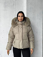Жіноча зимова куртка з капюшоном до мінус 30° Арт. 006 S/M Оливковий