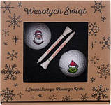 М'ячі для гольфу Nassau Merry Christmas 2 шт, білі, фото 2