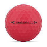 М'ячі для гольфу Wilson Staff Duo Soft 2025 12 шт, червоні, фото 2