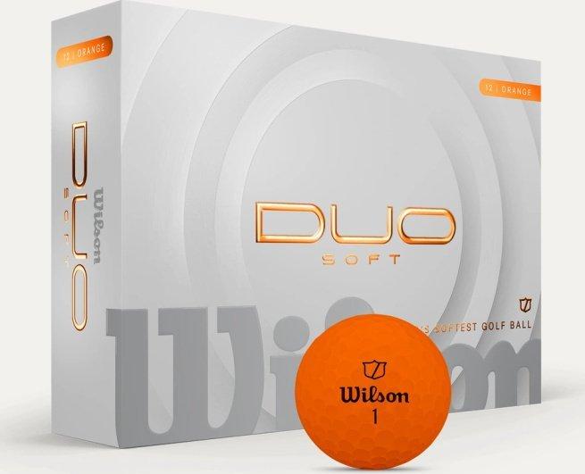 М'ячі для гольфу Wilson Staff Duo Soft 2025 12 шт, помаранчеві, фото 1