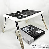 Підставка для ноутбука з кулером LD-09 E-Table, Підставка для ноутбука з тихим вентилятором KF-84, фото 5