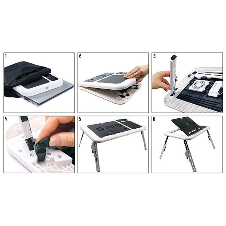 Столик для ноутбука для роботи на ліжку LD-09 Підставка ноутбука з протиковзким покриттям OZ-29, фото 1