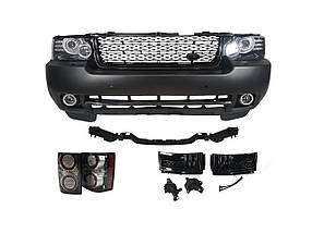 Комплект рестайлінга ( стиль 2010+ ) без заднього бампера на Land Rover Range Rover Vogue L322 2005-2010 року