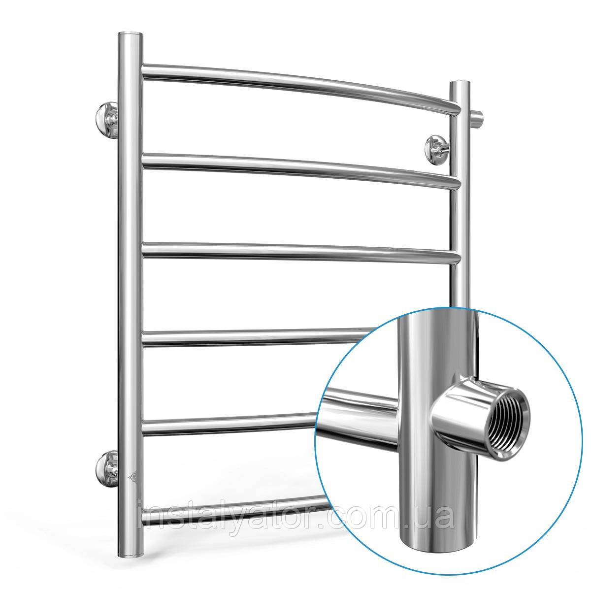 Водяна сушарка для рушників Laris Класик П6 500 х 600 б/п 1/2" мц 500, фото 1