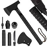 Сокира тактична, набір для виживання 9в1 VT36 туристичний BX-48, фото 4