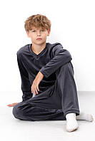 Піжама для хлопчика  (6412-030) темний асфальт Трикотажний Край 134 см