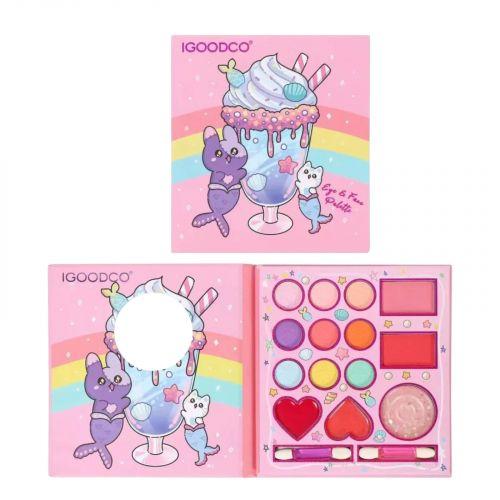 Косметика 9 кольорів тіней та аплікатори, румʼяна, блиск для губ, у коробці [tsi278138-TSI], фото 1